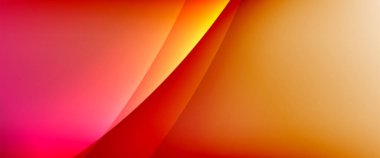 Değişken renk arkaplanındaki dinamik dalgalar. Duvar kağıdı, bayrak, arkaplan, kart, kitap illüstrasyonu için vektör illüstrasyonu, iniş sayfası