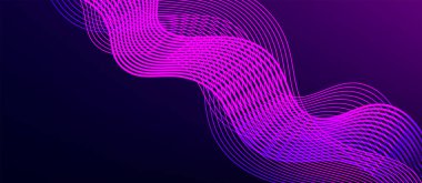 Dinamik dalga geometrik tasarımı. Duvar Kağıdı, Sancak, Arkaplan, Kart, Kitap İllüstrasyonu, İniş Sayfası