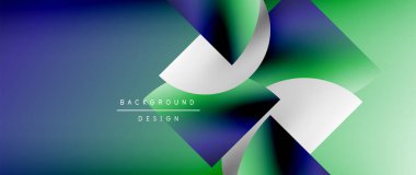 Posterler, kapaklar, afişler, broşürler, web siteleri için parlak renk çemberi ve yuvarlak element minimal geometrik soyut arkaplan