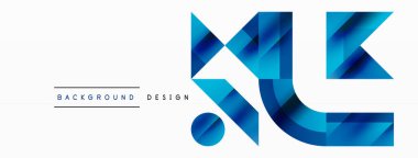 Kareli, üçgenli, daireli geometrik arkaplan. Şekiller uyumlu bir şekilde etkileşir, dijital tasarımlar, sunumlar, web sitesi afişleri, sosyal medya iletileri için görsel olarak çarpıcı bir tasarım oluşturur