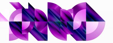 Kare kareli geometrik daireleri olan minimalist bir arka plan, kesin kalıpların senfonisi. Birbirine kenetlenmiş şekiller huzur verici ama büyüleyici bir zemin oluşturur, modernlik ve yapısal zarafet harmanlanır