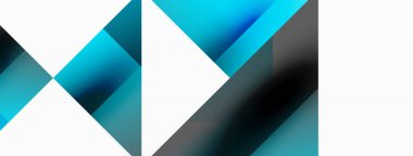 Parlak daire, kare, üçgen minimalist geometrik arkaplanı şekillendirir. Gösterişli, çağdaş tasarım dijital tasarımlar, sunumlar, web sitesi afişleri, sosyal medya paylaşımları için biraz sofistike