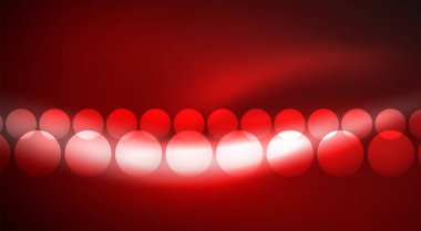 Parlak Işık Neon Baloncuk Çemberleri. Duvar kağıdı, bayrak, arkaplan, kart, kitap illüstrasyonu için vektör illüstrasyonu, iniş sayfası