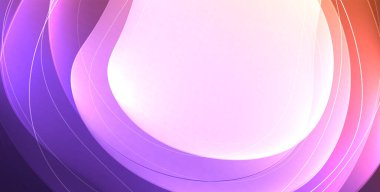 Parlak efektli, şeffaf, akışkan sıvı şekilleri geometrik arka plan. Dalgalı çizgiler yuvarlak. Duvar kağıdı, bayrak, arkaplan, kart, kitap illüstrasyonu için vektör illüstrasyonu, iniş sayfası