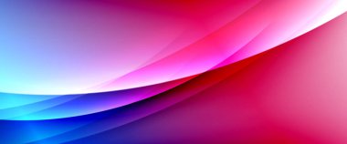 Değişken renk arkaplanındaki dinamik dalgalar. Duvar kağıdı, bayrak, arkaplan, kart, kitap illüstrasyonu için vektör illüstrasyonu, iniş sayfası