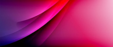 Değişken renk arkaplanındaki dinamik dalgalar. Duvar kağıdı, bayrak, arkaplan, kart, kitap illüstrasyonu için vektör illüstrasyonu, iniş sayfası