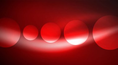 Parlak Işık Neon Baloncuk Çemberleri. Duvar kağıdı, bayrak, arkaplan, kart, kitap illüstrasyonu için vektör illüstrasyonu, iniş sayfası