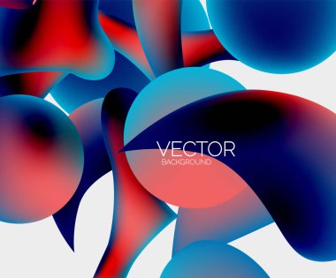 Soyut sıvı kabarcık arkaplanı. Sıvı eğimleri