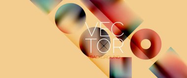 Kareler ve daireler tasarlandı. Metalik efektli akışkan renk eğimleri. Şekillerin sakin sinerjisi, kareleri ve daireleri uyumlu, büyüleyici bir tasarım haline getiriyor.