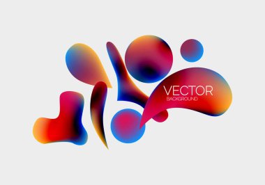 Soyut sıvı kabarcık arkaplanı. Sıvı eğimleri