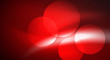 Parlak Işık Neon Baloncuk Çemberleri. Duvar kağıdı, bayrak, arkaplan, kart, kitap illüstrasyonu için vektör illüstrasyonu, iniş sayfası