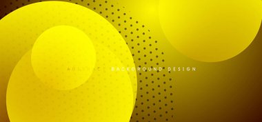 Soyut teknoloji çemberleri vektör arkaplanı, teknoloji dijital baloncukları