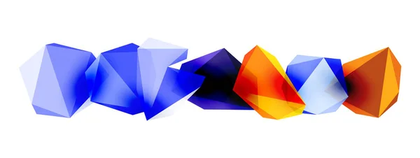 Ένα Κομψό Και Μοντέρνο Αφηρημένο Φόντο Γεωμετρικά Τρισδιάστατα Σχήματα Κατασκευασμένα — Διανυσματικό Αρχείο