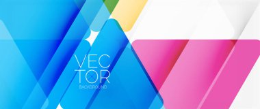 Soyut arkaplan. Mozaik tarzda, gölge çizgileri olan şeffaf üçgenler. Web sitesi başlıkları, sosyal medya paylaşımları, dijital sanat gösterimleri, sunumlar, markalaşma unsurları, duvar kağıtları için tasarım