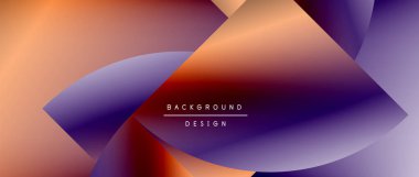 Daireler ve eğimli yuvarlak şekiller. Asgari soyut arkaplan, yuvarlak geometrik şekiller, temiz ve yapılandırılmış tasarım