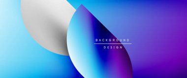 Daireler ve eğimli yuvarlak şekiller. Asgari soyut arkaplan, yuvarlak geometrik şekiller, temiz ve yapılandırılmış tasarım