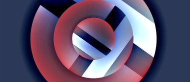 Parlak metal parlayan daireler geometrik arka plan. Asgari soyut kompozisyon. Duvar kağıdı, bayrak, arkaplan, kart, kitap illüstrasyonu için vektör illüstrasyonu, iniş sayfası