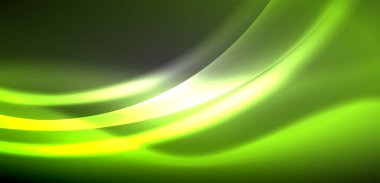 Neon ışıklı dalgalar arka planda dalgalanıyor, ışıltı ve hareketin büyüleyici dansı. Dinamik zemin, enerjinin ve modern estetiğin özünü yakalar