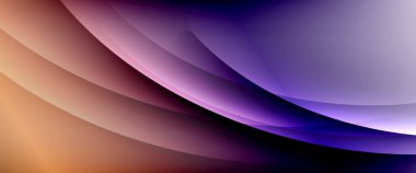 Değişken renk arkaplanındaki dinamik dalgalar. Duvar kağıdı, bayrak, arkaplan, kart, kitap illüstrasyonu için vektör illüstrasyonu, iniş sayfası