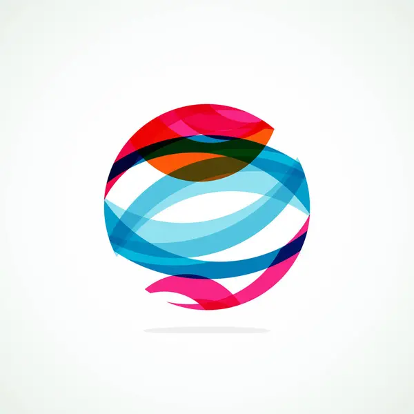 Logo Del Círculo Abstracto Emblema Minimalista Forma Atemporal Universal Del — Vector de stock