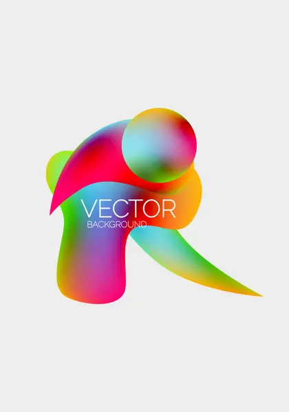 ベクトル抽象的な輝く形の背景 — ストックベクタ