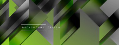 Üçgenler, çizgiler ve yuvarlak şekiller - dinamik geometrik soyut arkaplan. Duvar kağıdı, afiş, arkaplan, iniş sayfası, duvar sanatı, davetiye, baskılar için görsel senfoni