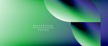 Posterler, kapaklar, afişler, broşürler, web siteleri için parlak renk çemberi ve yuvarlak element minimal geometrik soyut arkaplan