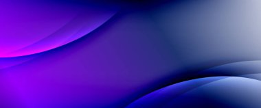 Değişken renk arkaplanındaki dinamik dalgalar. Duvar kağıdı, bayrak, arkaplan, kart, kitap illüstrasyonu için vektör illüstrasyonu, iniş sayfası