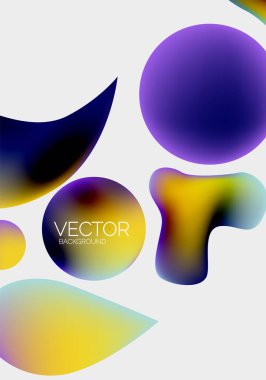 Vektör soyut parlayan şekiller arkaplan