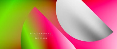 Daireler ve eğimli yuvarlak şekiller. Asgari soyut arkaplan, yuvarlak geometrik şekiller, temiz ve yapılandırılmış tasarım