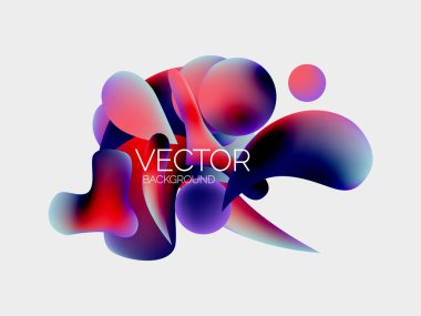 Vektör soyut parlayan şekiller arkaplan