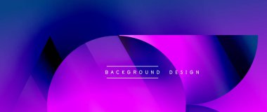 Birbirine kenetlenmiş üçgenler ve dairelerden oluşan büyüleyici soyut arkaplan, hem zerafet hem de modernlik saçan şaşırtıcı şekiller ve desenler oluşturur.