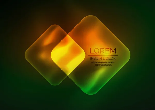 Μοντέρνο Τετράγωνο Θολό Χρώμα Αφηρημένο Φόντο Λαμπερά Φώτα Εικονογράφηση Διάνυσμα — Διανυσματικό Αρχείο