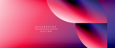 Daireler ve eğimli yuvarlak şekiller. Asgari soyut arkaplan, yuvarlak geometrik şekiller, temiz ve yapılandırılmış tasarım