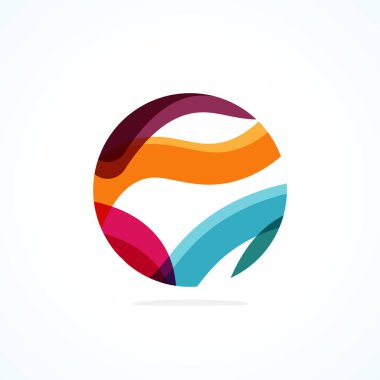 Soyut çember logosu - minimalist amblem, zamansız ve evrensel daire şekli. Benzersiz logo markaların ve kavramların aralığını temsil ediyor, basitliği ve yaratıcılığı tek ve ikonik bir resimde özetliyor