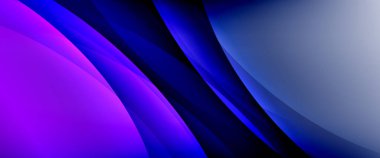 Değişken renk arkaplanındaki dinamik dalgalar. Duvar kağıdı, bayrak, arkaplan, kart, kitap illüstrasyonu için vektör illüstrasyonu, iniş sayfası