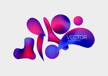 Soyut sıvı kabarcık arkaplanı. Sıvı eğimleri