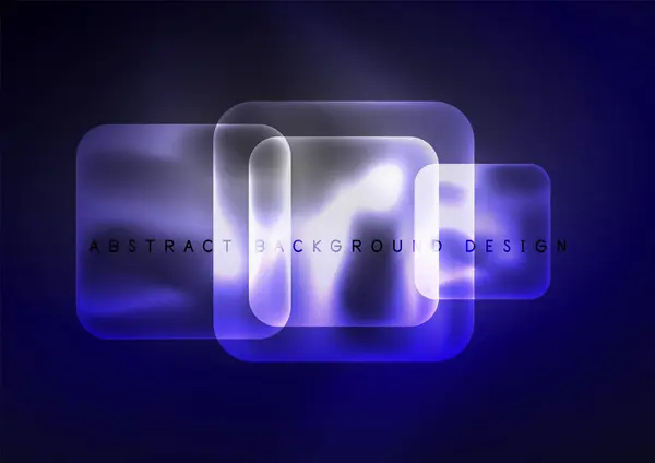 トレンディなスクエアブラーカラー抽象的な背景 輝くライト バナー カード ブックイラスト ランディングページのためのベクターイラスト — ストックベクタ