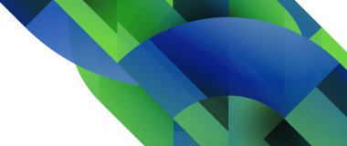 Geometrik füzyon - üçgenlerin soyut harmonisi ve minimalist arkaplan tasarımında daireler. Duvar kağıdı, afiş, arkaplan, iniş sayfası, duvar sanatı, davetiye, baskı için şekil ve satır tasarımı