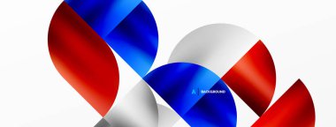 Metalik yuvarlak üçgenler içeren minimalist geometrik arkaplan, duvar kağıdı, pankart, arkaplan, iniş sayfası için temiz, metalik formlara vurgu yapan parlak ve modern görsel estetik sunuyor