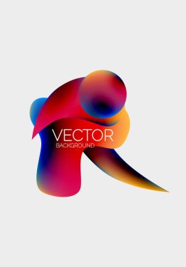 Soyut sıvı kabarcık arkaplanı. Sıvı eğimleri