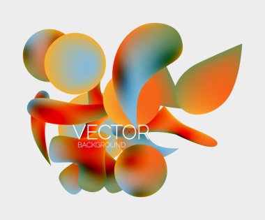 Soyut sıvı kabarcık arkaplanı. Sıvı eğimleri