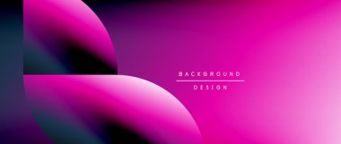 Posterler, kapaklar, afişler, broşürler, web siteleri için parlak renk çemberi ve yuvarlak element minimal geometrik soyut arkaplan