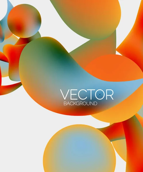 Abstrakt Vätskebubbla Bakgrund Vätskelutningar — Stock vektor