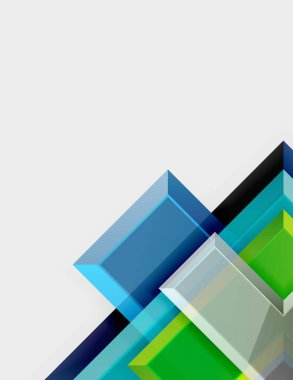 Ok kare geometrik vektör soyut arkaplan