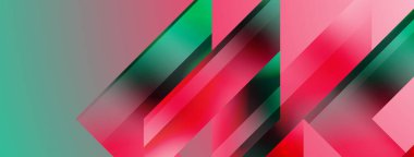 Basit geometrik formlar - dinamik geometrik soyut arkaplan. Duvar kağıdı, afiş, arkaplan, iniş sayfası, duvar sanatı, davetiye, baskılar, posterler için görsel senfoni