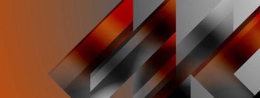 Üçgenler, çizgiler ve yuvarlak şekiller - dinamik geometrik soyut arkaplan. Duvar kağıdı, afiş, arkaplan, iniş sayfası, duvar sanatı, davetiye, baskılar için görsel senfoni