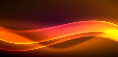 Neon ışıklarının ruhani parıltısında dinamik dalgalar. Hareket akışkanlığı ile neonun ışıl ışıl cazibesini birleştiren kavram, hem canlılığı hem de gelecekteki karmaşıklığı somutlaştıran büyüleyici arka plan.