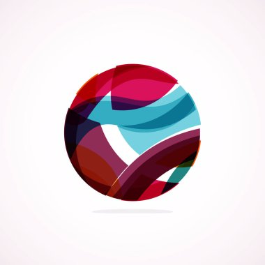 Soyut çember logosu - minimalist amblem, zamansız ve evrensel daire şekli. Benzersiz logo markaların ve kavramların aralığını temsil ediyor, basitliği ve yaratıcılığı tek ve ikonik bir resimde özetliyor