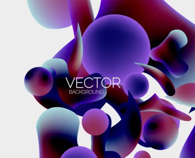 Vektör soyut parlayan şekiller arkaplan